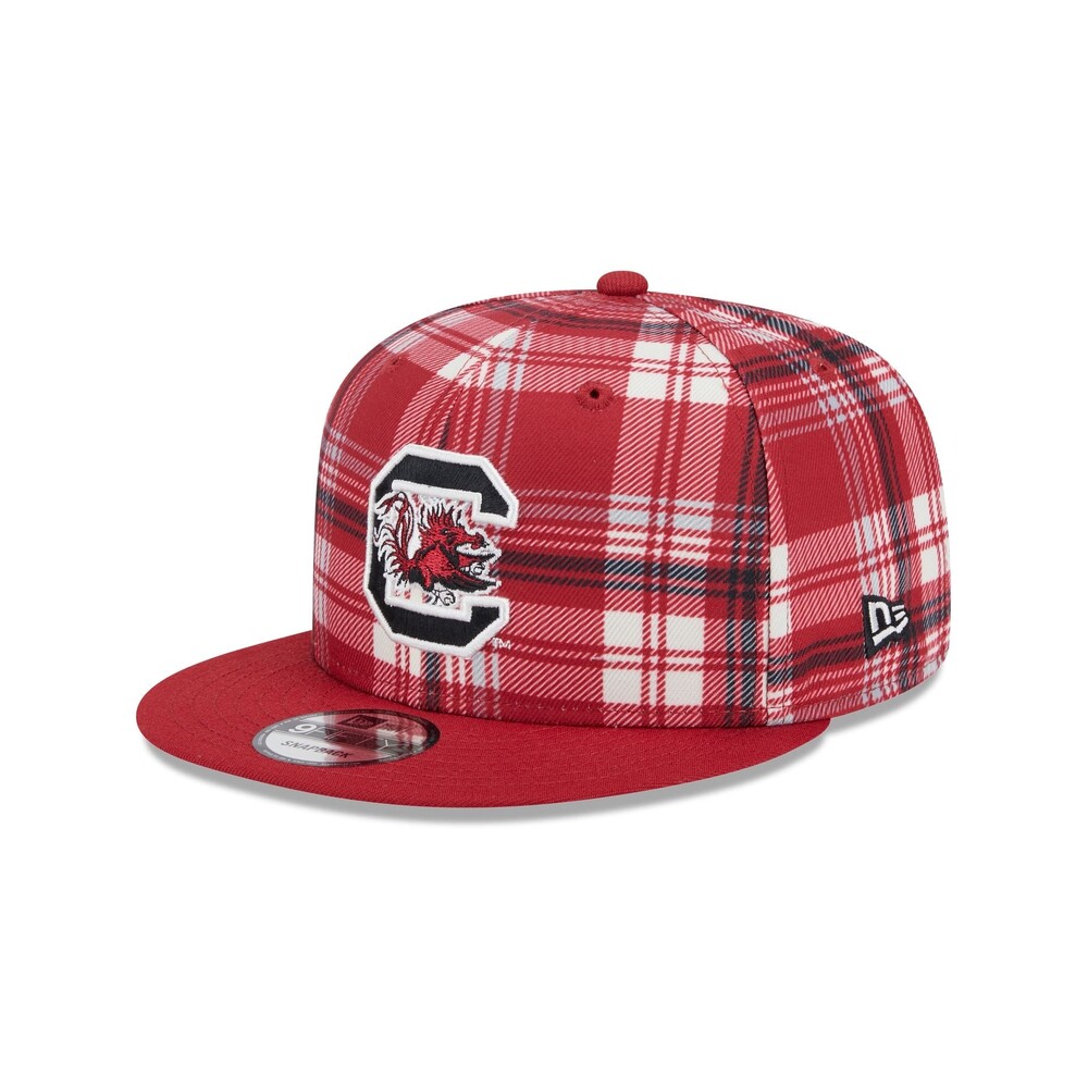 New Era South Carolina Gamecocks Plaid 9FIFTY Snapback Hat - One Size